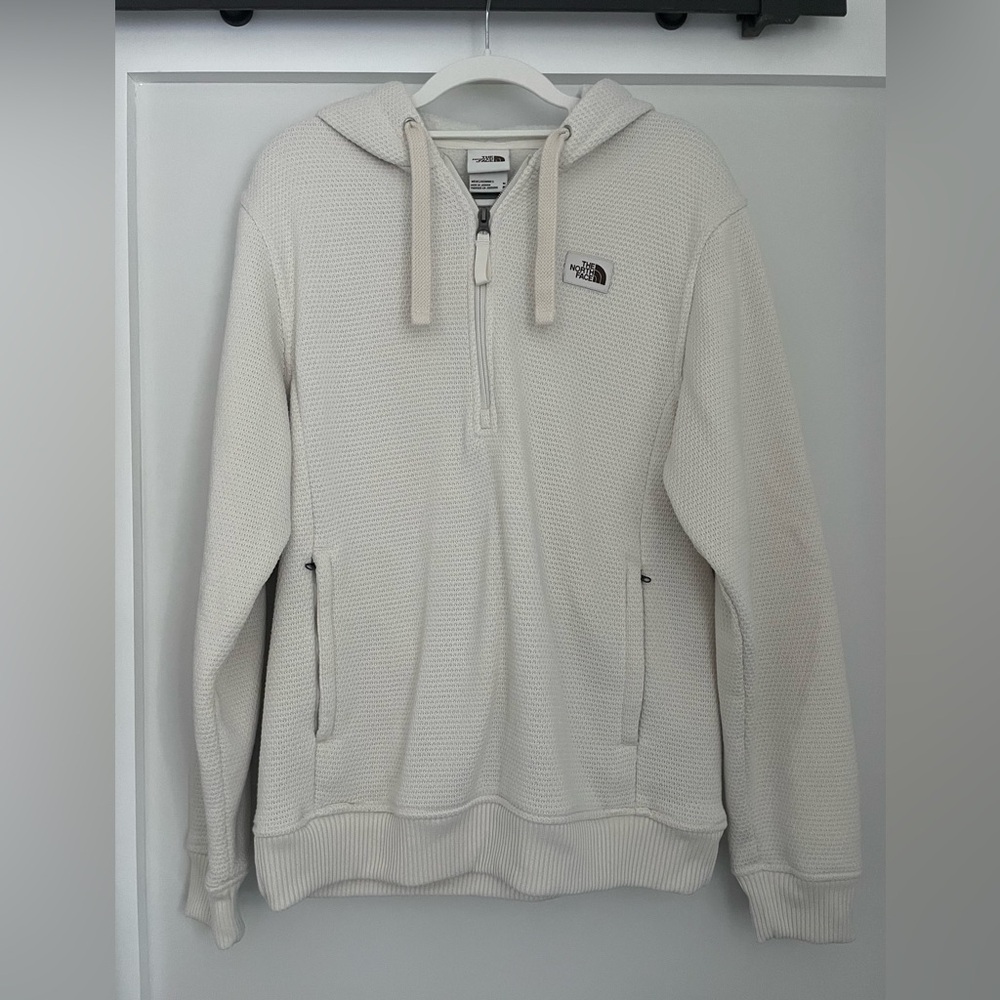 The North Face Men's Zip-Up Cream Sweater